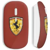 CAPACHEAP Souris Sans Fil Ferrari Logo Cheval Graphic Red