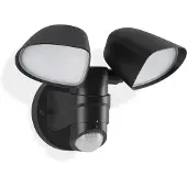 Telefunken LED Projecteur d'extérieur à détecteur, 21,8 cm, 20 W, noir, Briloner Leuchten