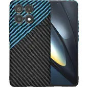 Techsuit - Carbonite FiberShell - Xiaomi Poco F6 Pro - Blue Pulse (Xiaomi Poco F6 Pro), Coque pour téléphone portable, Bleu