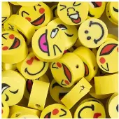 Creativ Company Perles figuratives Smiley, 60 pièces.