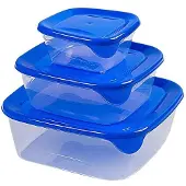 Curver Fresh & Go Boîtes de conservation 3 pcs Récipients de stockage Boîtes de conservation