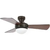 Beacon Ventilateur de plafond en bronze Airlie Hugger Ø92cm