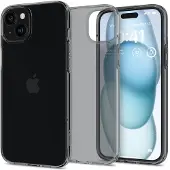Spigen Crystal Flex, cristal spatial - iPhone 15 (Apple iPhone 15), Coque pour téléphone portable, Gris