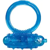 You2Toys - anneau pénien vibrant en silicone - bleu