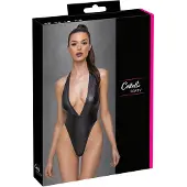 Cottelli collection Party - Body brillant à col halter (noir)