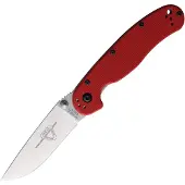 Ontario Couteau pliant RAT II Linerlock Red G10