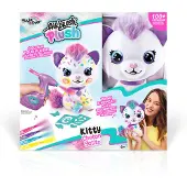 Airbrush Plush With Kitty Teddy Rose 25 cm Enfants