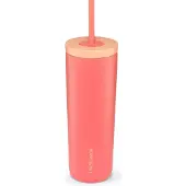 LifeStraw Go Steel Tumbler Apricot Pink, gobelet avec filtre à eau, 530 ml