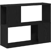 vidaXL Ensemble de meubles TV , 80 x 24 x 63 cm, noir, imitation chêne