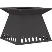 vidaXL Foyer Noir 48 x 48 x 40 cm Acier