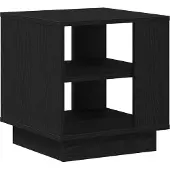 vidaXL Table Basse Chêne Noir 40X40X43 Cm Avec Bois d'Ingénierie Lumarko