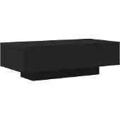 vidaXL Table Basse Chêne Noir 100X30X36.5 Cm Matière Bois Lumarko
