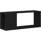 vidaXL Ensemble de meubles TV mural noir aspect chêne 80 x 24 x 32 cm