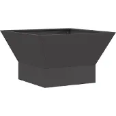vidaXL Foyer noir 60 x 60 x 35 cm en acier