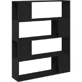 vidaXL Ensemble de meubles TV noir imitation chêne 100 x 24 x 124,5 cm