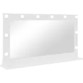 vidaXL Miroir de salle de bain , blanc, 100 x 55 x 18 cm, rectangulaire