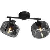 Mexlite Plafonnier noir Tenebris double