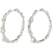 Pilgrim Boucles d'oreilles 'Raelynn' argent / blanc perle