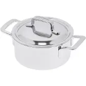 Demeyere Intense 5 Casserole 16cm avec couvercle à double paroi, Poêle + casserole, Argent