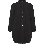 Vero moda Sila Mix Long Sleeve Dress Noir 46 Femme