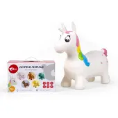 Bo Bo. Jumping Animal Unicorn Multicolore