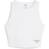 Puma X Hyrox Rib Crop Sleeveless T-shirt Blanc S Femme