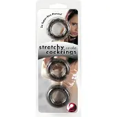 You2Toys - Set de bagues péniens variées - silicone gris (3 pièces)