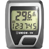 Union 5 Functions Cycling Computer Noir,Argenté