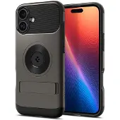 Spigen Slim Armor (MagFit) (Apple iPhone 16), Coque pour téléphone portable, Gris