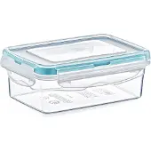 Northix Récipient en plastique transparent avec joint et grille en silicone