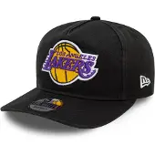 New Era Casquette ajustable golfeur délavée noire des LA Lakers