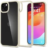 Spigen Coque Spigen Crystal Hybrid pour iPhone 15 Plus - beige transparent