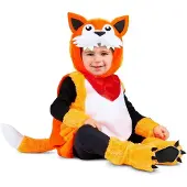 MOM Small Fox Costume Orange 3-4 Years Enfants
