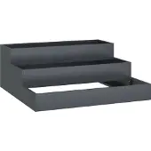vidaXL Cache-pot de jardin Anthracite 90 x 90 x 35 cm Acier