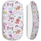 CAPACHEAP Souris sans Fil Happy flowers