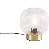 QAZQA Lampe de table Art déco en laiton - Karel