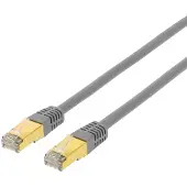 Deltaco S / FTP Câble patch Cat7, LSZH (sans halogène), 10m, gris