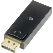Deltaco Adaptateur DisplayPort vers HDMI avec audio Full HD a60Hz, Adaptateur données + vidéo, Noir