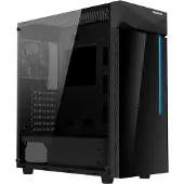 Gigabyte GB-C200G C200 Glass, black, ATX