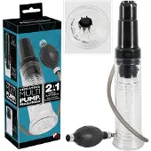 You2Toys - pompe à pénis et masturbateur 2en1 - transparent