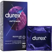 Durex Intense - préservatifs nervurés et à picots (boîte de 10)