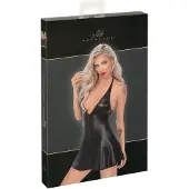 Noir - robe courte moulante effet serpent - - XL