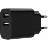 Gembird TA-UC-2A12-01-BK mobile device charger Universal White AC Indoor