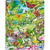 Larsen Puzzle Animaux - Papillons, 42pcs.