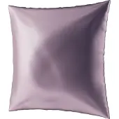 Ailoria BEAUTY SLEEP Housse d'oreiller en soie à fermeture éclair (65x65) (violet) (Taie d’oreiller, 65 x 65 cm)
