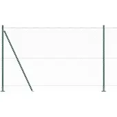 vidaXL Clôture hexagonale avec socle en béton, 100 x 1,4 m, couleur verte, en filet