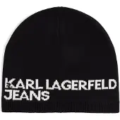 Karl lagerfeld Jeans Single Layer Logo Beanie Noir