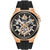 Bulova Montre Noir Analogique Hommes Automatic 98a177