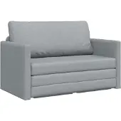 vidaXL Canapé-lit 110cm tissu gris clair