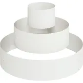 vidaXL Cache-pot de jardin Blanc 90 x 90 x 20 cm Acier laminé à froid
